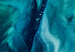Poster Ocean's Threat - abstraction with water in various shades of blue 117571 additionalThumb 6