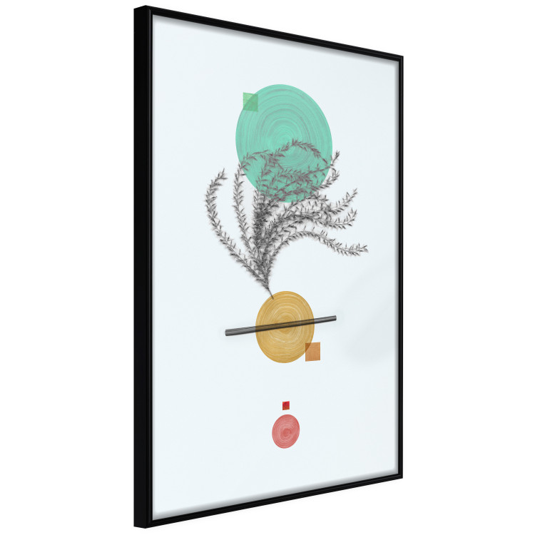 Poster Plant Composition - geometric abstraction with plant and shapes 118171 additionalImage 10