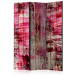 Folding Screen Abstract Wood - wooden boards with abstract painting 122971