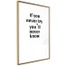 Poster If you never try you'll never know - English inscription on white background 123971 additionalThumb 6