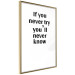 Poster If you never try you'll never know - English inscription on white background 123971 additionalThumb 12