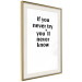 Poster If you never try you'll never know - English inscription on white background 123971 additionalThumb 2