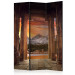 Room Divider Screen Trails of Rocky Temples (3-piece) - mountain landscape of India 124271