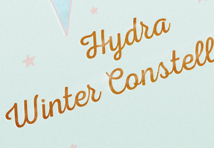 Poster Hydra Winter Constellation - English text on abstract background 124971 additionalImage 8