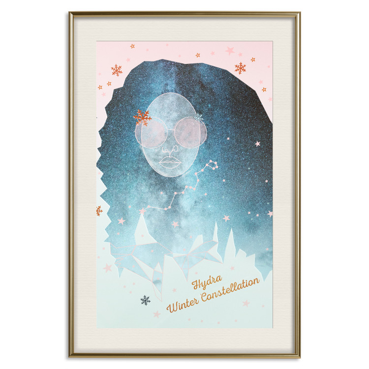 Poster Hydra Winter Constellation - English text on abstract background 124971 additionalImage 19