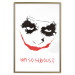 Wall Poster Why so Serious? - English text under an abstract face 125371 additionalThumb 16
