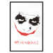 Wall Poster Why so Serious? - English text under an abstract face 125371 additionalThumb 18