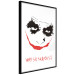 Wall Poster Why so Serious? - English text under an abstract face 125371 additionalThumb 9