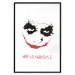 Wall Poster Why so Serious? - English text under an abstract face 125371 additionalThumb 15
