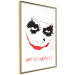 Wall Poster Why so Serious? - English text under an abstract face 125371 additionalThumb 11