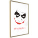 Wall Poster Why so Serious? - English text under an abstract face 125371 additionalThumb 5