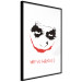 Wall Poster Why so Serious? - English text under an abstract face 125371 additionalThumb 10