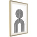 Wall Poster Rhapsody - abstract lines with an illusion forming figures on a white background 125671 additionalThumb 2
