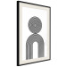 Wall Poster Rhapsody - abstract lines with an illusion forming figures on a white background 125671 additionalThumb 3