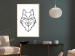 Wall Poster Guardian - black wolf created from geometric figures on a white background 125871 additionalThumb 5