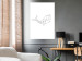 Wall Poster Big Fish - abstract fish line art on contrasting white background 128071 additionalThumb 2