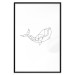Wall Poster Big Fish - abstract fish line art on contrasting white background 128071 additionalThumb 20
