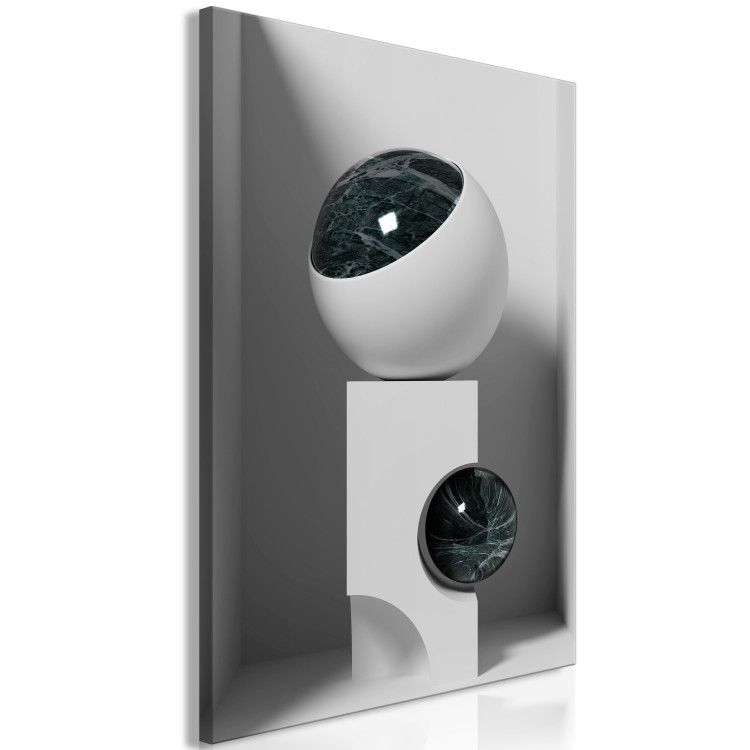 Canvas Print Glass Eye (1-piece) Vertical - futuristic industrial spheres 129871 additionalImage 2
