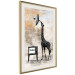Poster TV Giraffe - abstract black animal holding an antenna 132271 additionalThumb 15