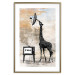 Poster TV Giraffe - abstract black animal holding an antenna 132271 additionalThumb 5