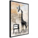 Poster TV Giraffe - abstract black animal holding an antenna 132271 additionalThumb 15