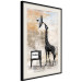 Poster TV Giraffe - abstract black animal holding an antenna 132271 additionalThumb 25