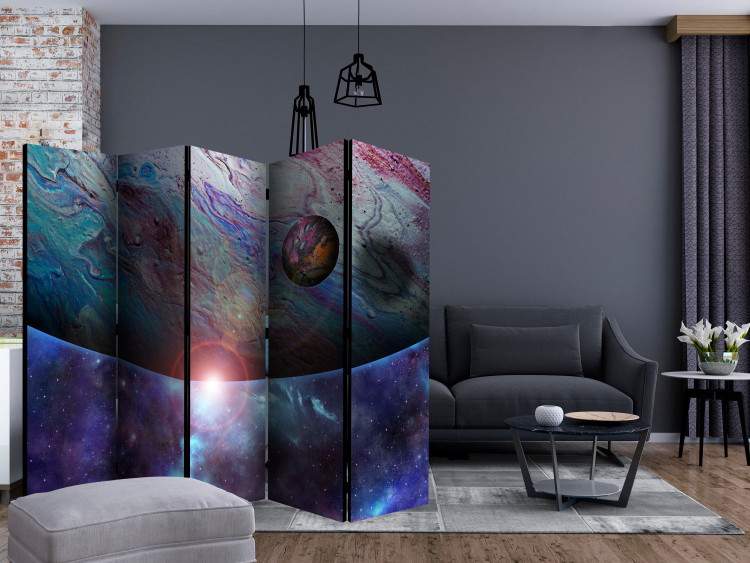 Folding Screen In Orbit II - fantasy and abstract landscape of space and planets 134071 additionalImage 4