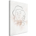 Canvas Face of Marylin Monroe - linear abstraction with face of a woman 134171 additionalThumb 2