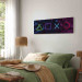 Canvas Facade of Symbols (1-piece) Narrow - abstract colorful figures 135471 additionalThumb 10