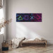 Canvas Facade of Symbols (1-piece) Narrow - abstract colorful figures 135471 additionalThumb 3