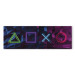 Canvas Facade of Symbols (1-piece) Narrow - abstract colorful figures 135471 additionalThumb 7
