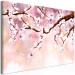 Canvas Art Print Twig of blooming cherries - illustration with a tree 135771 additionalThumb 2