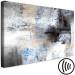 Canvas Frost on Windows (1-piece) Wide - abstract gray texture 137871 additionalThumb 6