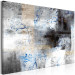 Canvas Frost on Windows (1-piece) Wide - abstract gray texture 137871 additionalThumb 2