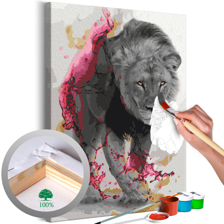 Paint by Number Kit Silky Lion 142571