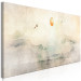 Canvas Art Print Silent Departure (1-piece) Narrow - landscape with flying birds 143571 additionalThumb 2