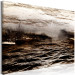 Canvas Seascape (1-piece) - sepia waves and bright sky 143871 additionalThumb 2