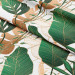 Decorative Curtain Hollow leaves - a botanical composition in shades of green and brown 147671 additionalThumb 6