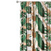 Decorative Curtain Hollow leaves - a botanical composition in shades of green and brown 147671 additionalThumb 3