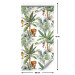 Modern Wallpaper Exotic Nature - Watercolor Palm Trees and Wild Animals on a White Background 149871 additionalThumb 7