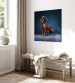Canvas Print AI Dachshund Dog - Smiling Animal in Colorful Disguise - Square 150271 additionalThumb 10