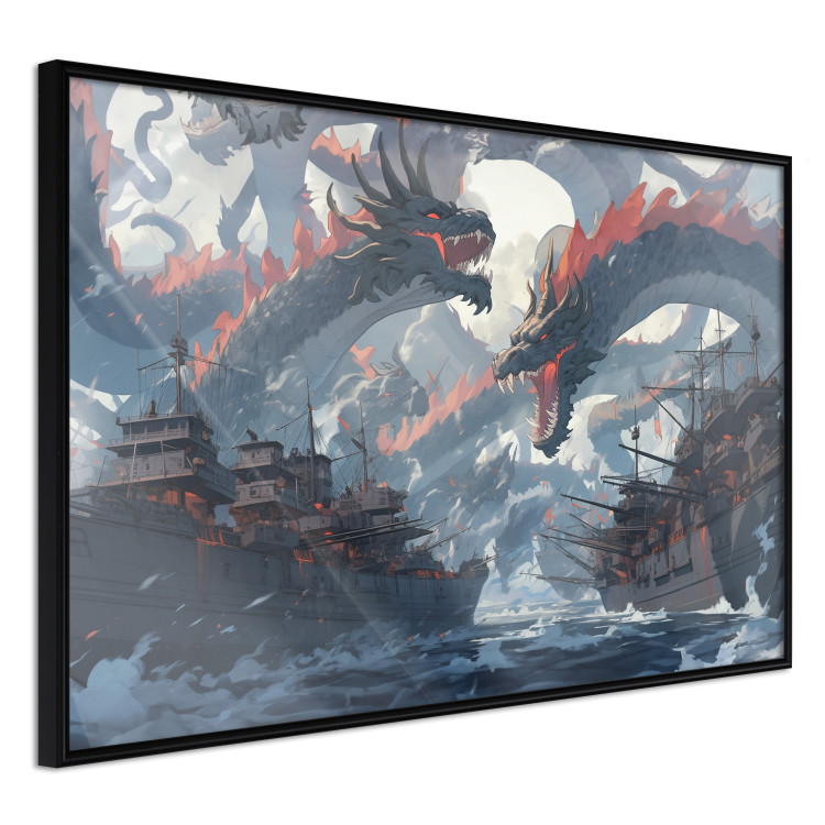 Wall Poster Monsters and Ships - Dragons and Warships During the Naval Battle 150671 additionalImage 26
