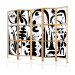 Room Divider Composition of black geometric shapes II [Room Dividers] 150871 additionalThumb 5