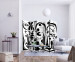 Room Divider Composition of black geometric shapes II [Room Dividers] 150871 additionalThumb 2