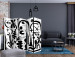 Room Divider Composition of black geometric shapes II [Room Dividers] 150871 additionalThumb 4