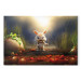 Large canvas print Garden Robber - A Small Rabid Bunny Hunting for Vegetables [Large Format] 151571