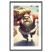 Wall Poster Christmas Madness - A Muscular Santa Claus Carrying a Gift 151871 additionalThumb 13