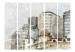 Room Divider Screen Cityscape - Watercolor Painted Buildings in Bright Colors II [Room Dividers] 159571 additionalThumb 3