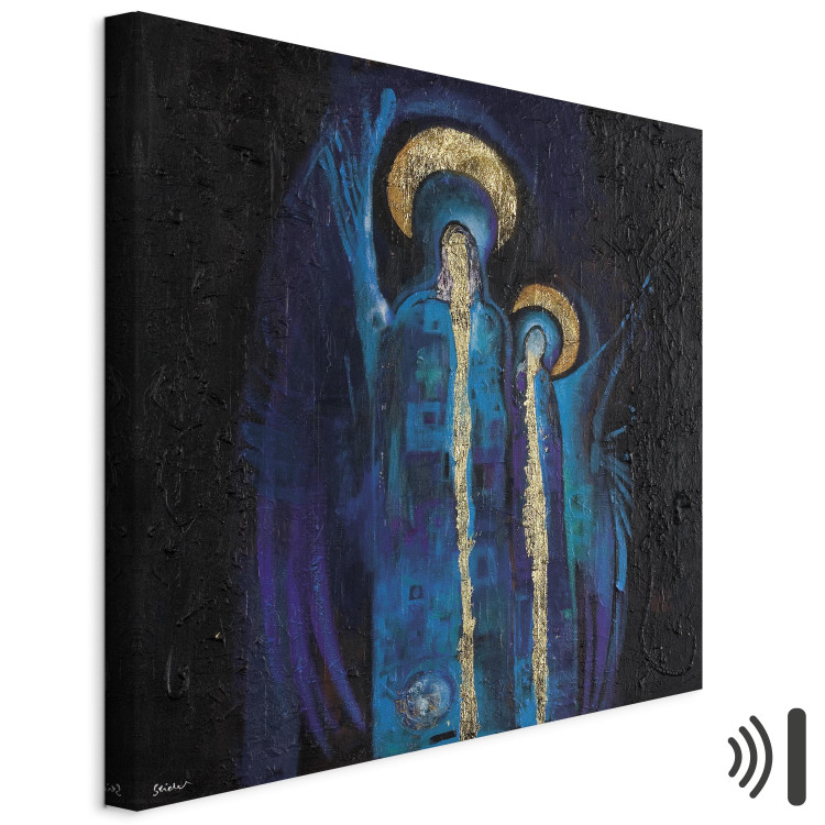 Canvas Print The Saints (1-piece) - sacred fantasy with figures with a golden halo 47271 additionalImage 8