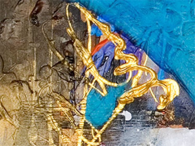 Canvas Art Print Blue reflection 47671 additionalImage 2